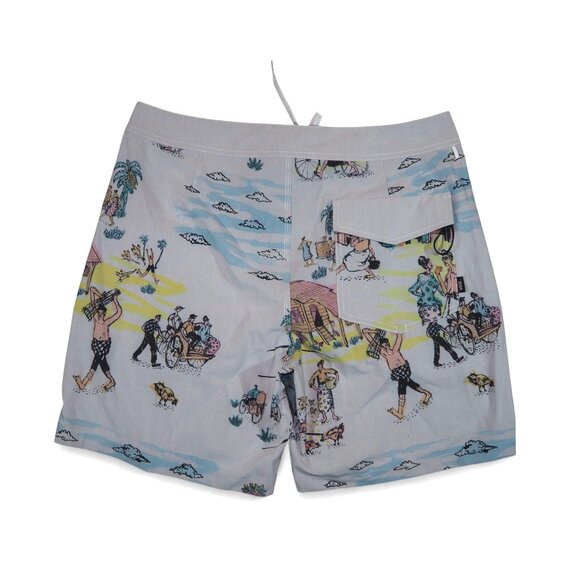Vans x Kide BOA Coastal Village Sample Board Shorts Men's 32 x 7 Multicolor - Picture 2 of 9